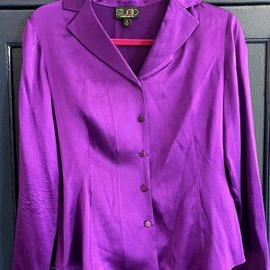 Gorgeous purple silk blouse